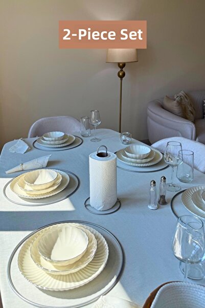 Edora Home Set of 2 Matte Silver 6-Piece Supla Vertical Paper Towel Holder Ki...
