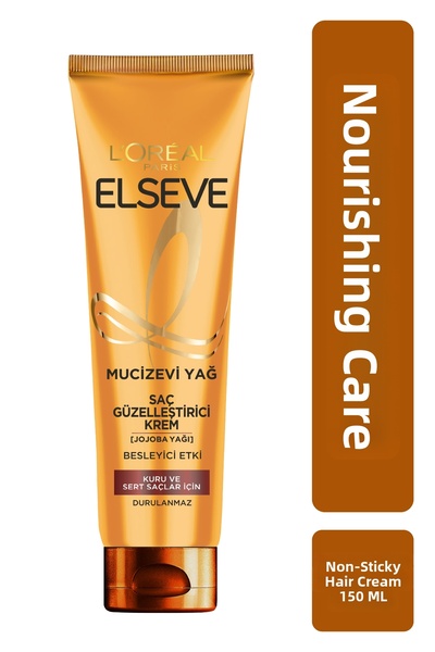 ELSEVE Miraculous Oil Hair Beautifying Cream 150 ml Dry and Hard Hair Set of 3