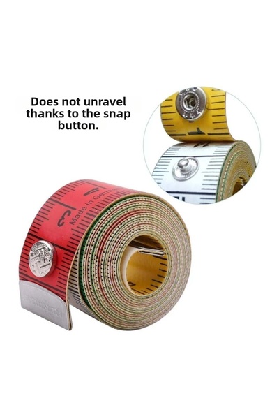 iğne izi Tailor's Measuring Tape 150cm - Double-Sided Colorful Measuring Tape...