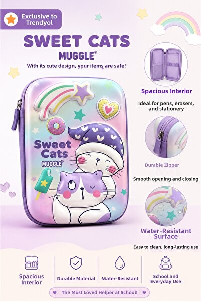 Miro Toys 3D Eva Embossed Pencil Case Figured Pencil Holder Pink School Bag f...