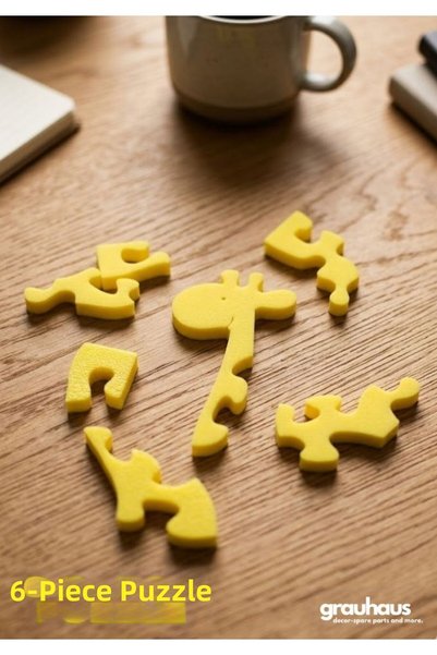 GRAUHAUS Educational Yellow Giraffe Puzzle Montessori Puzzle for Children and Babies