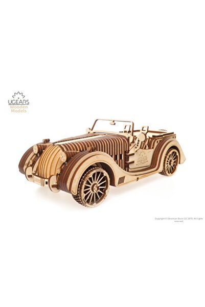 Ugears 3D пъзел, Роудстър ВМ-01, Угирс, дърво, 437 части