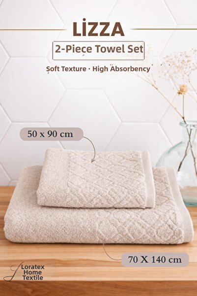 Lorateks Lizza |   2-Piece Bath Towel Set |   Towel |   Bath Towel I Hammam S...