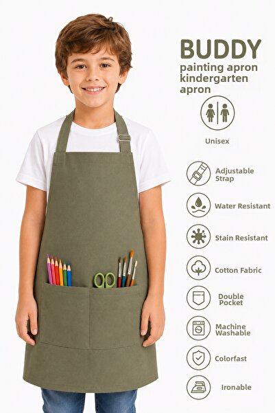 sevilya Buddy Painting Apron Kindergarten Apron Painting Apron