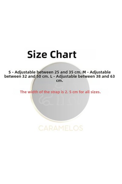CARAMELOS Adjustable Dog Collar for Medium and Large Breeds, 2.5 cm