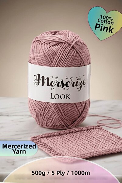 Dantelux Mercerized Knitting Yarn (5 Skeins / 500 Grams / 1000 Meters) 100% C...