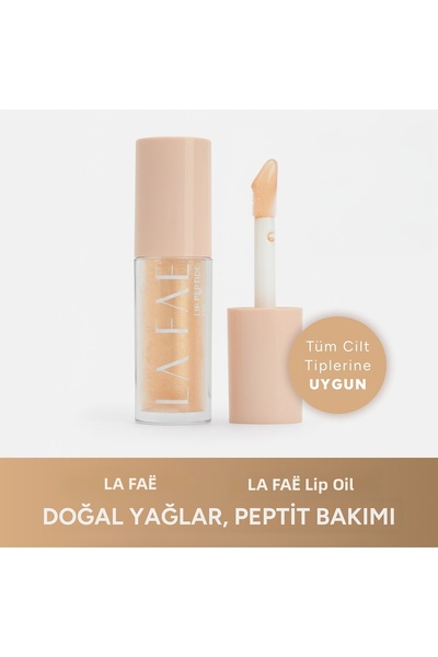 La Faenza La Faé Lip Peptide Oil Golden Nude — Long-Lasting, Full Finish, Int...