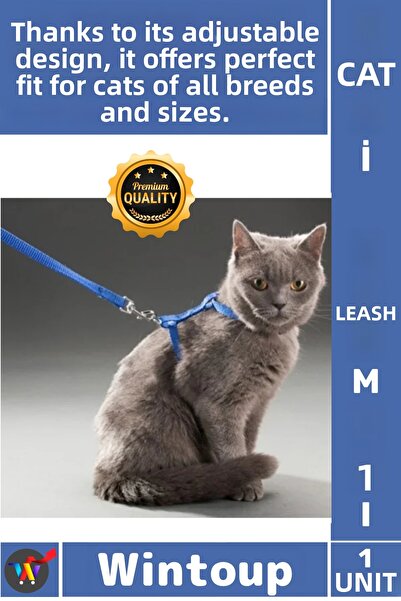 Wintoup # Cat Collar Pet Adjustable Stylish Travel Strap Comfortable Soft Tex...