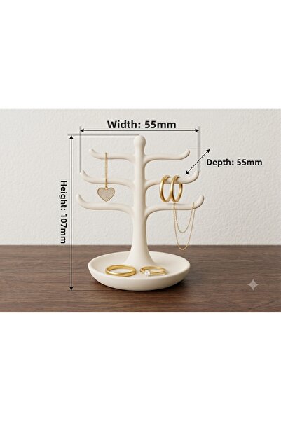 E3D PrintLAB Modern Jewelry Tree Organizer – Necklace, Bracelet, and Ring Sta...