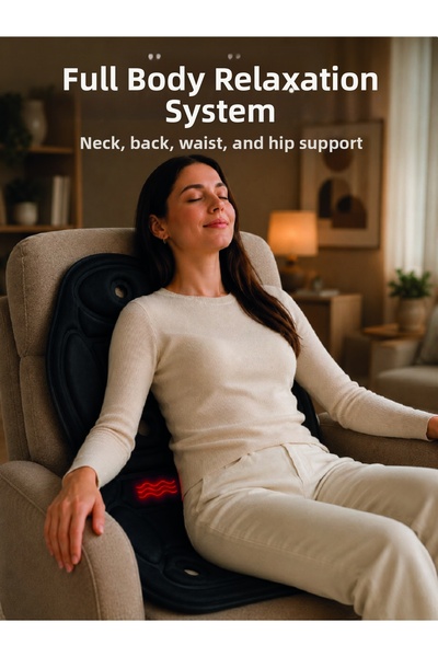 teknotrust Preminium Vibrating and Heated Seat Type Massage Cushion Ergonomic...