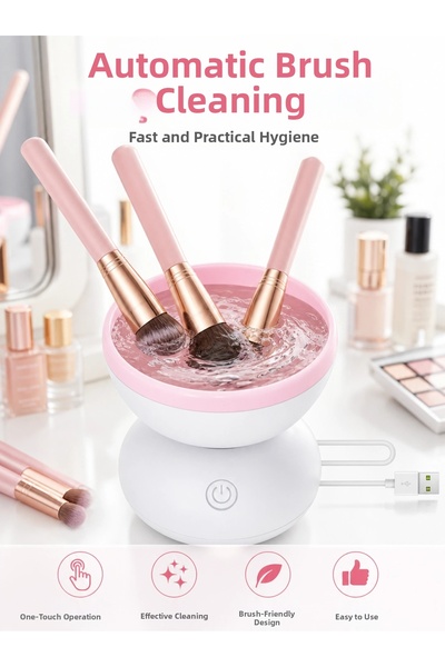 Generic Brand Automatic Makeup Brush Cleaner USB Powered Portable Device New ...