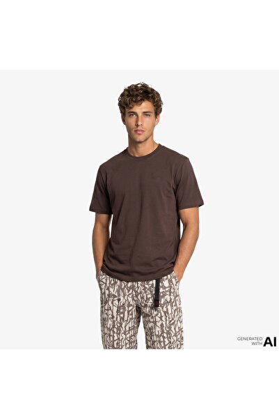 KARL KANI Slogan Boxy Men's Brown T-Shirt