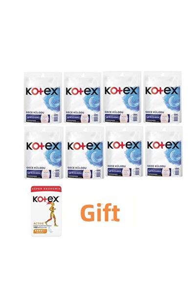 Kotex سراويل داخلية للدورة الشهرية ليلاً، عبوة من 2 قطعة، 8 عبوات