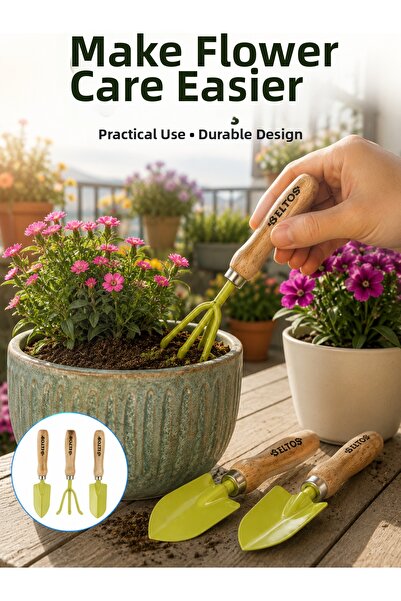 teknodayım Garden Hand Tools Set for Flower Care