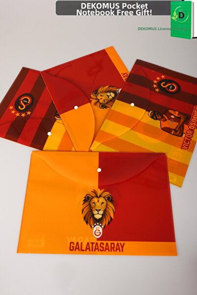 Galatasaray X Dekomus Licensed 4 Snap Fasteners New Season