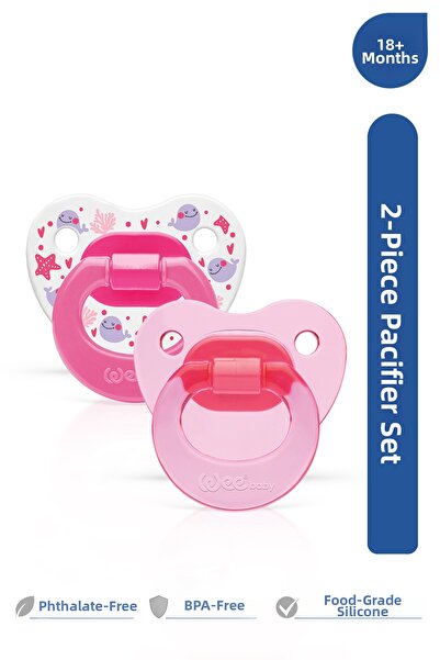 Wee Baby مجموعة من 2 لهايات ذات رؤوس سيليكون ناعمة لتقويم الأسنان للفتيات بعم...