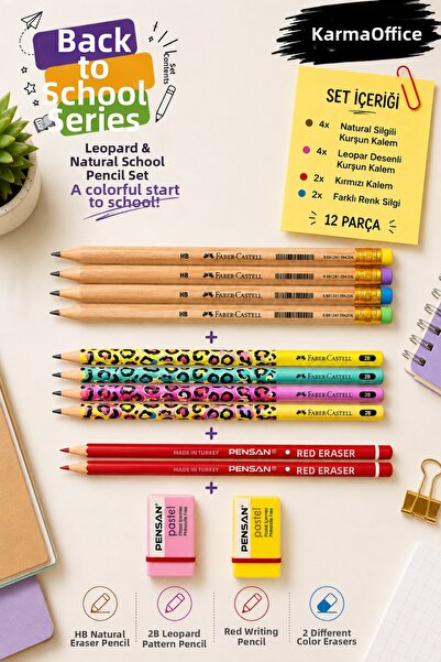 Faber Castell مجموعة أقلام الرصاص كارما أوفيس للعودة إلى المدرسة - 10 قطع |  ...
