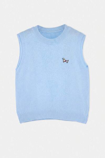 Trendyol Collection Light Blue Knitwear Sweater Twoaw26Sv00007