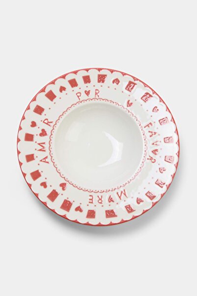 TRENDYOLMİLLA HOME Mor Amor Por Favor Farfurie pentru paste TPHAW26TBK00077