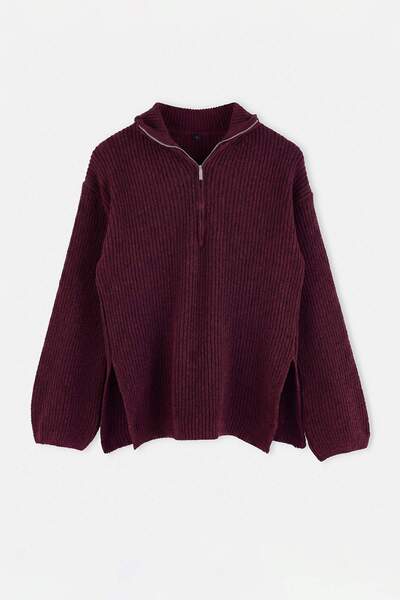 Trendyol Collection Pulover din tricotaj din murezi, mai sustenabil TWOAW24KZ...