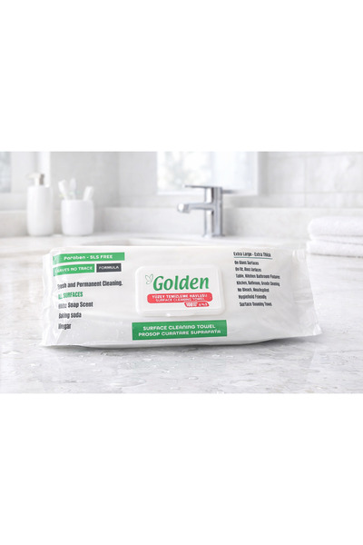 Golden Easy Clean Beyaz Sabun Katkılı Yüzey Temizlik Havlusu 2 adet