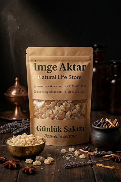 İmge Aktar Günlük Sakızı - Akgünlük Sakızı 100g (Boswellia Serrata) – Doğal R...