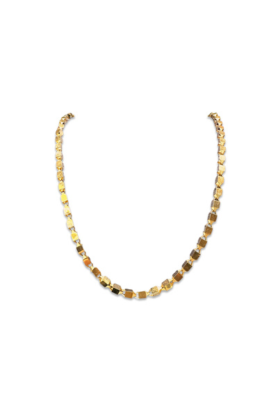 Altınaşkı Parlak Küp Altın Zincir