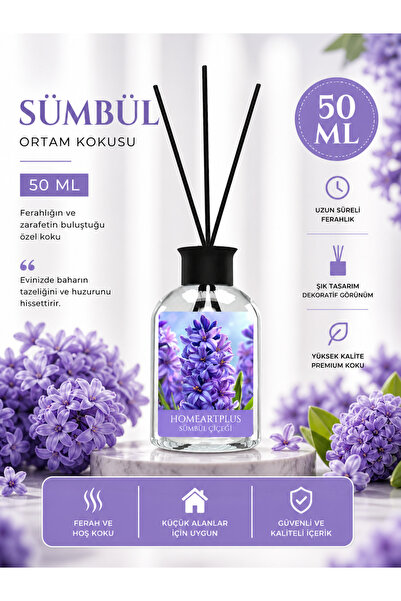 homeartplus Sümbül Oda kokusu bambu esansiyel uçucu yağ 50 ml