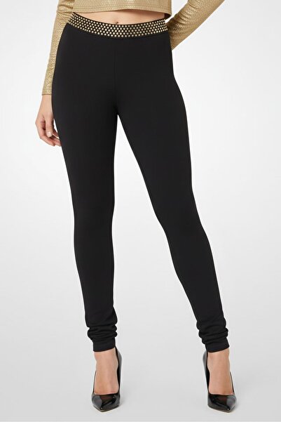 Stella McCartney Women Sparkled Detail 7/8 Leggings, Black