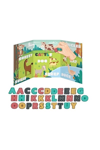 divendi-ro Puzzle magnetic educativ, cu asociere de animale, multicolor