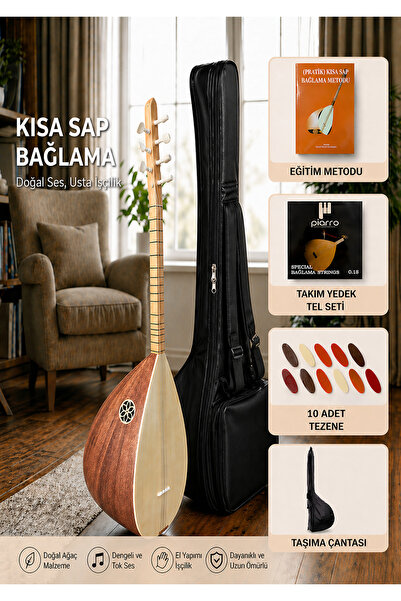 Piarro Maun Ağacı Mat Kısa Sap  Bağlama Seti