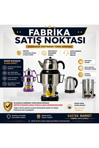 Armağan Elektrikli Çay Makinesi & Çay Otomatı 8 Litre 80 Bardak - Açık Rezistans