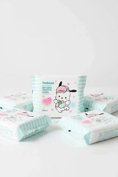 SANRIO Lisanslı Pochacco İnci Dokulu Kuru Mendil (25 Mendil)