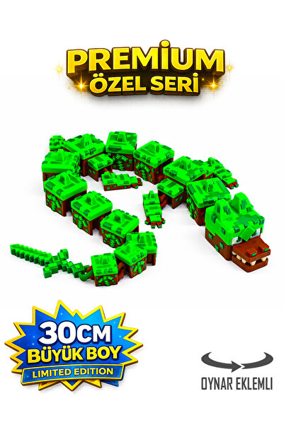 Suelo Butik Özel Seri! Minecraft Blok Ejderhası Eklemleri Hareketli Oyuncak -...
