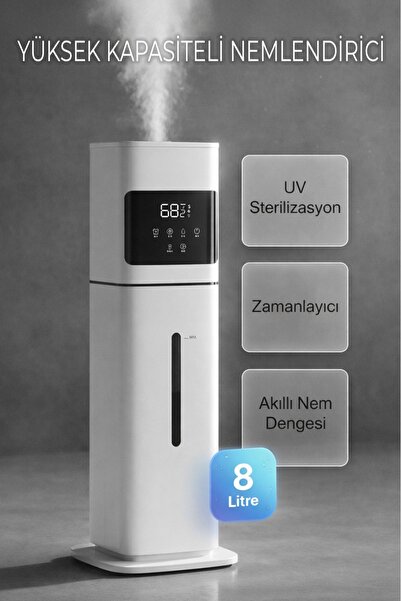 Arendo 4 LT Ultrasonik Hava Nemlendirici Buhar Makinesi Dev XL Tıkanmaz Ultra Güçlü Ekstra Buhar Çıkışı