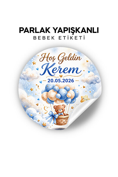 orixa Kişiye Özel Bebek Mevlit Yeni Doğan Etiketi Yuvarlak (YAPIŞKANLI - 140 ...