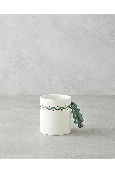 English Home Frosty Tree Stoneware Kupa 330 ml Yeşil