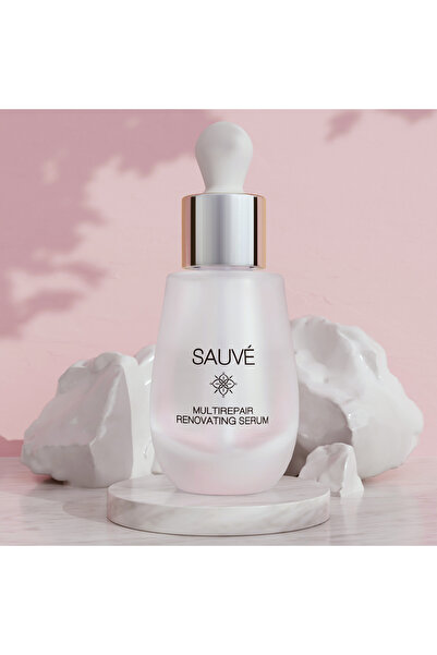 Sauvé Multirepair Renovating Serum 30 ml - Complex Intensiv Restructurant pentru Ten cu Niacinamide, Peptide, Argireline si Probiotice, Produs pentru Skincare