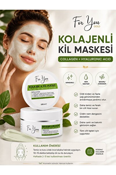 For You Gold Collagen Hyaluronic Acid Arındırıcı,gözenek Sıkılaştırıcı, Siyah...
