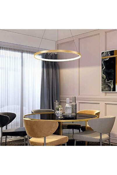PeraTeknoloji Lzy Avize Store Led Avize Sarkit Gold 3renk Tuğçe 80 Cm
