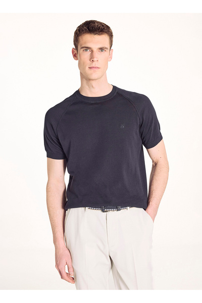 Ted Baker Lacivert Erkek Triko T-shirt TBMRKW2040