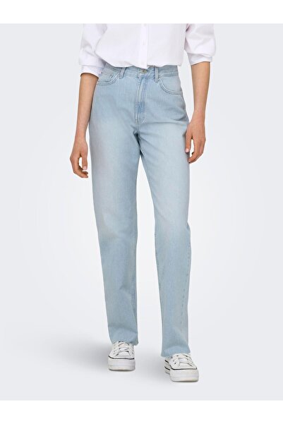 ONLY Straight-Fit jeans ONLRILEY Hohe Taille Gerade geschnitten Jeans