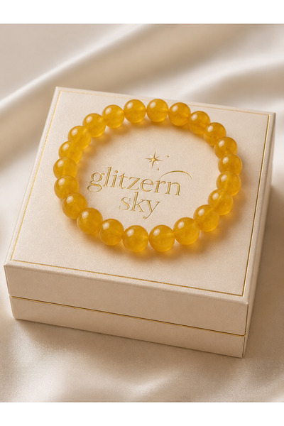 nss sky rock Honey Agate Natural Stone Bracelet – Positive Energy and Balance...