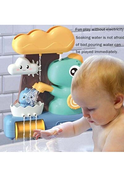 Arabest Dinosaur Baby Bath Toy with Spinning Gear, Watering Shower Toy for To...