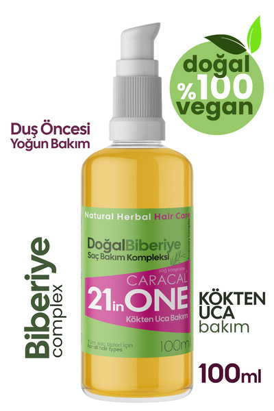 caracal 21inONE Doğal Biberiye Kompleks Argan Hint Isırgan Jojoba Yağı Yoğun ...