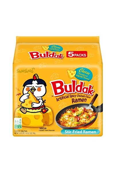 buldak Cheese Hot Chicken Flavor Ramen - Peynirli Acı Tavuklu Granül Soslu No...