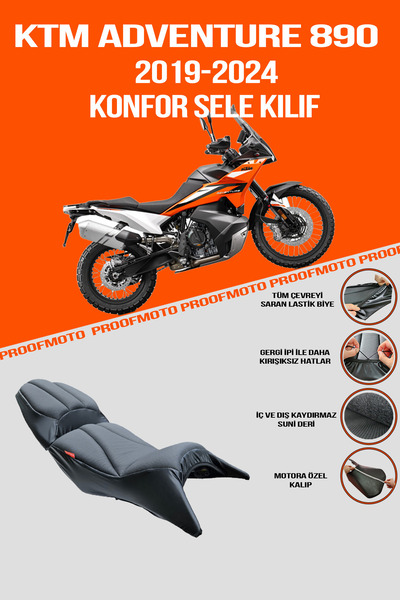 PROOFMOTO Ktm Adventure 890 (2019 - 2025) Comfort Saddle Cover