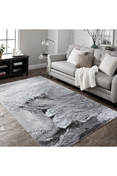 RONAS Modern Living Carpet, Rectangular Bedroom Cameleon 2323A Grey, 125X200 cm