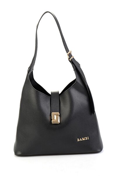 Bambi Siyah Kadın Omuz Çantası C06636700109