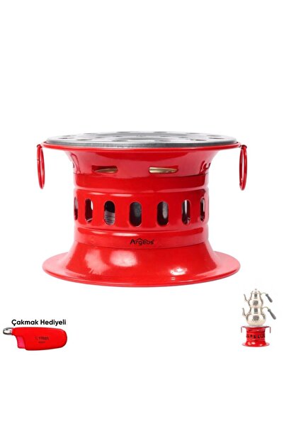 ARGEUS Jel Yakıtlı Osmanlı Ocağı Kırmızı